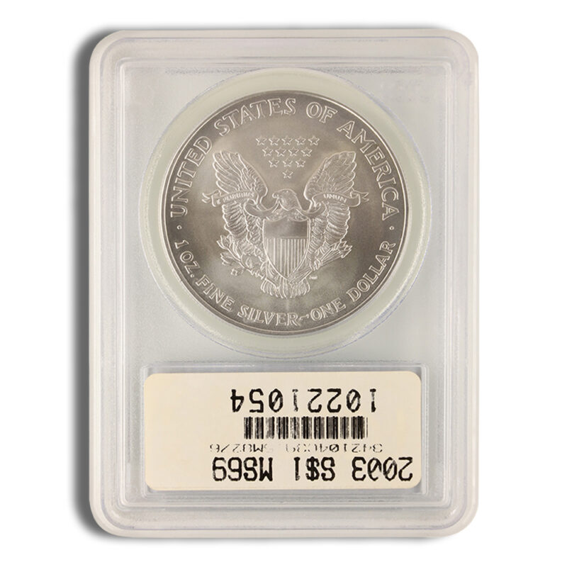 2003 Silver Eagle PCGS MS69 - Image 2