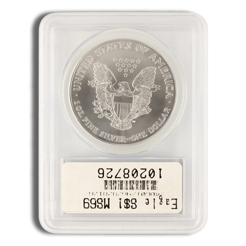 2002 Silver Eagle PCGS MS69 - Image 2