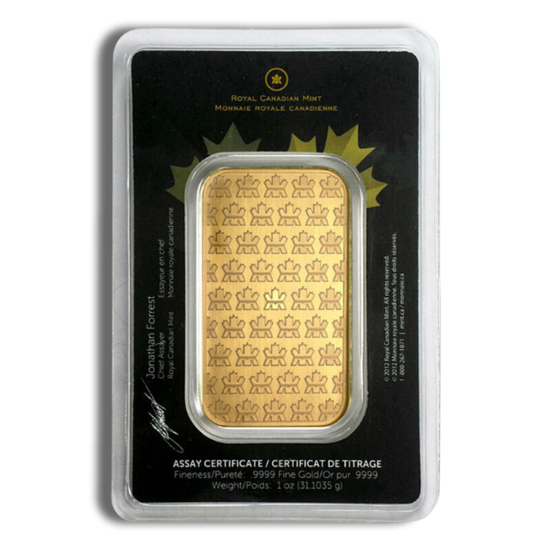 1 oz Gold Bar - Royal Canadian Mint - RCM (Carded) - Image 2