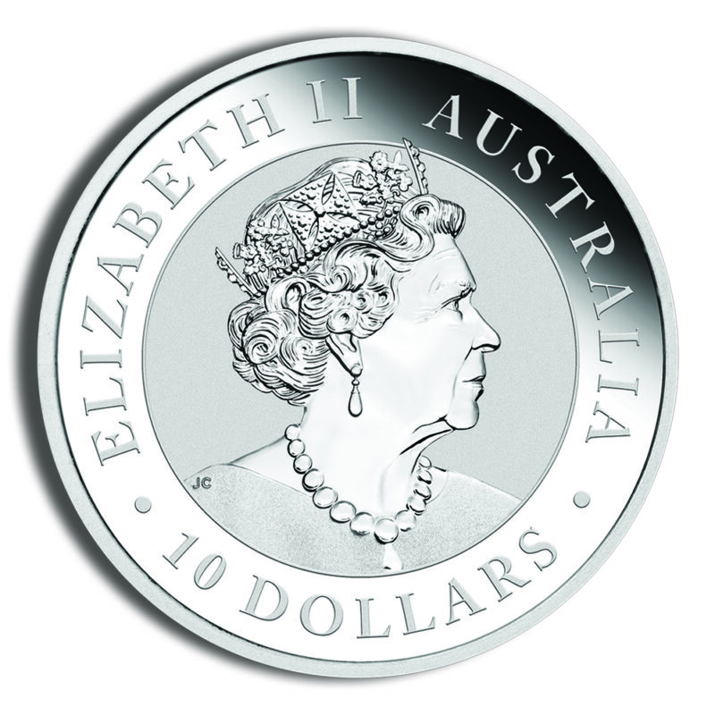 Australian Silver Kookaburra - 10 oz - BU (Year Varies) - Image 2