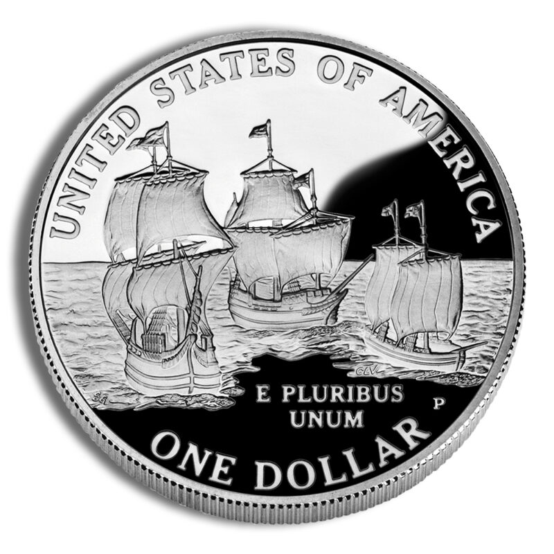 2007-P $1 Jamestown Silver Commem - Proof - Image 2