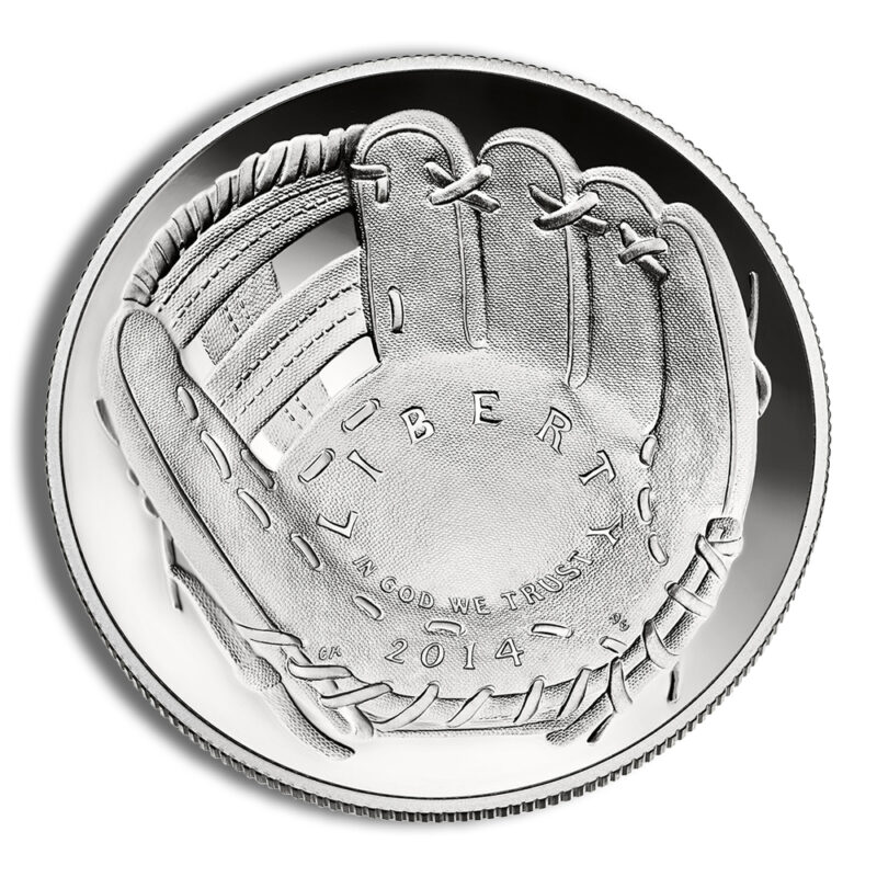 2014-P $1 Baseball Hall Fame Silver Commem - Proof