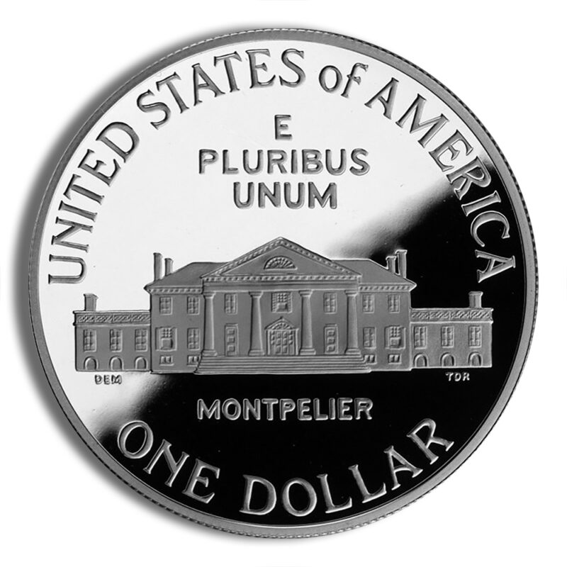 1993-D $1 Bill Rights, Madison Silver Commem - BU - Image 2