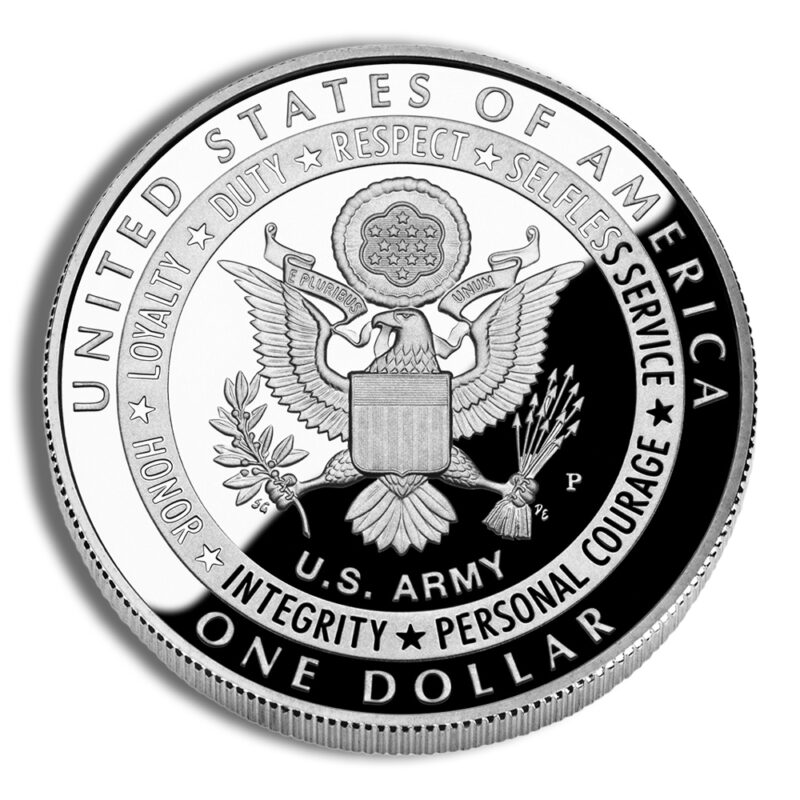 2011-P $1 US Army Silver Commem - Proof - Image 2