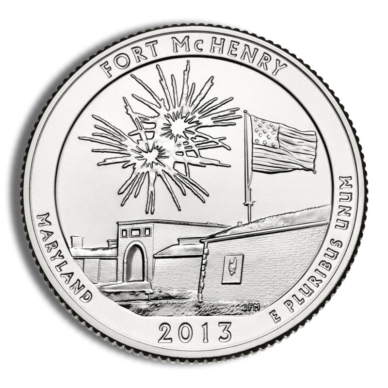 2013-P 5 oz ATB Fort McHenry Silver Coin NGC SP70 - Image 3