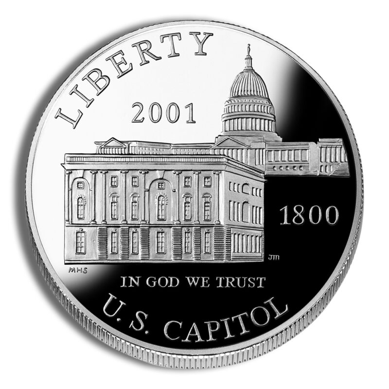 2001-P $1 Capitol Visitor Center Silver Commem - Proof
