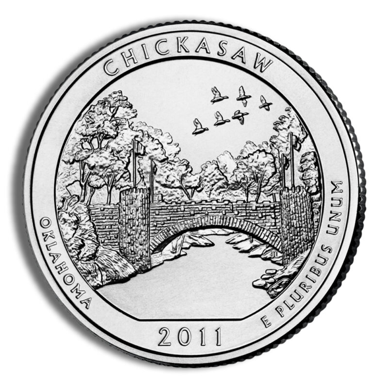 2011 5 oz ATB Chickasaw Silver Coin PCGS MS69PL - Image 3