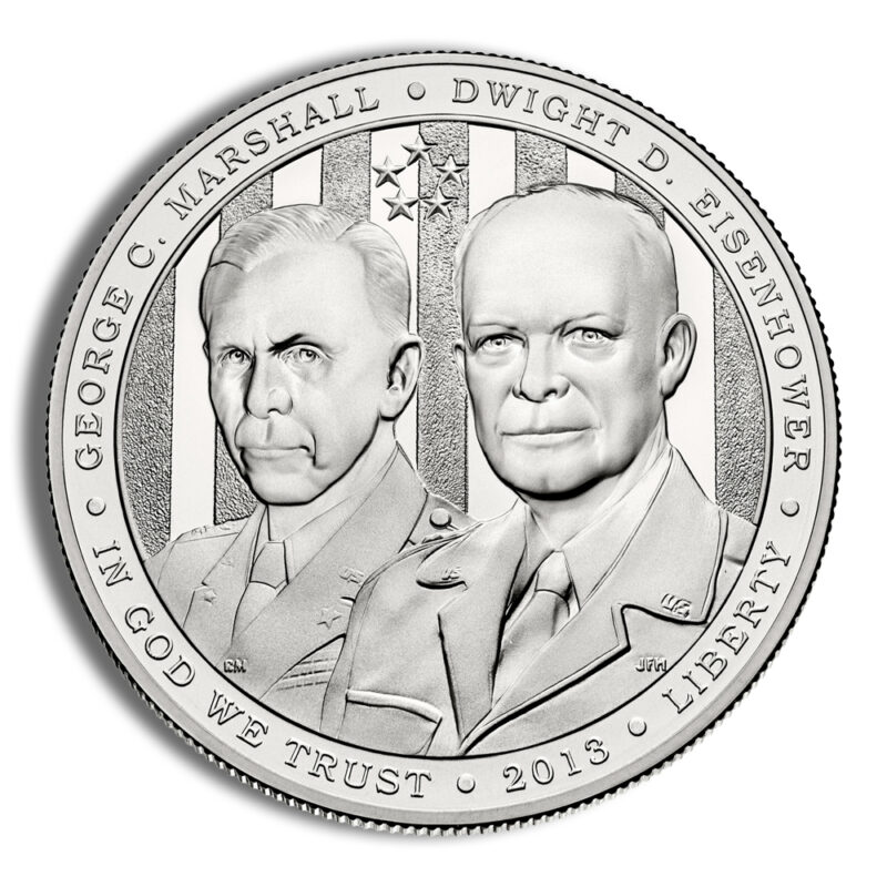 2013-W $1 Five Star Generals Silver Commem - BU