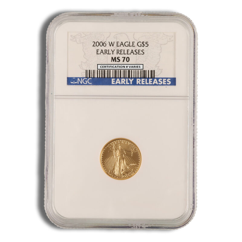 2006 1/10 oz Gold Eagle $5 NGC MS70 ER