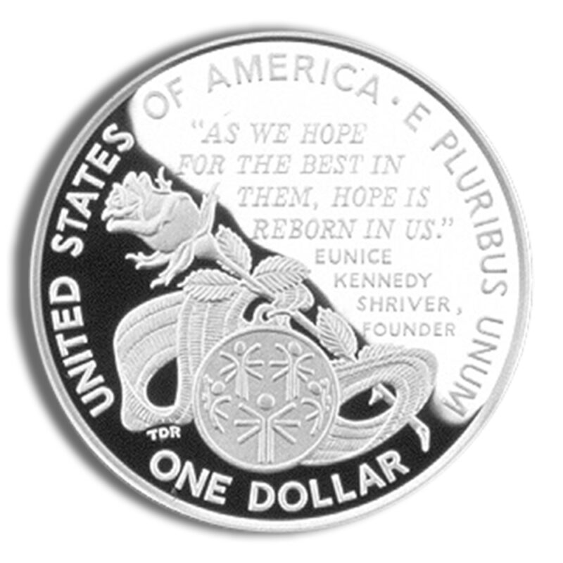 1995-P $1 Special Olympics Silver Commem - Proof - Image 2