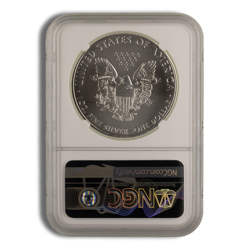 2021(P) Silver Eagle NGC MS70 ER - Emergency Production - Image 2