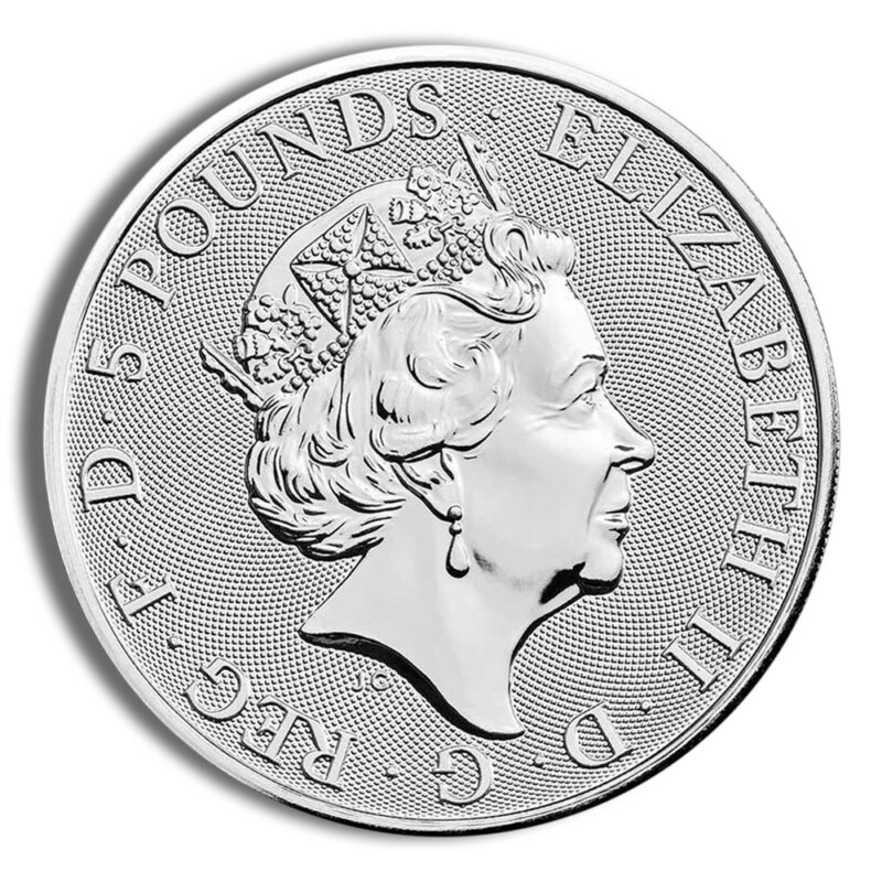2022 2 oz Silver Great Britain Tudor Beasts - Lion of England - Image 2
