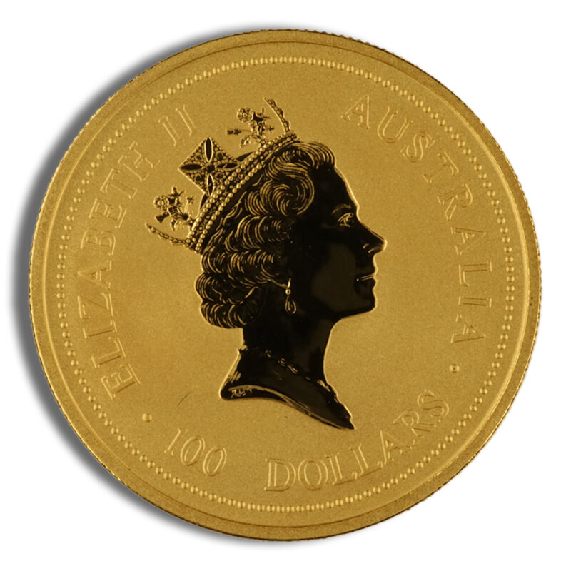 1997 1 oz Australia Gold Lunar Ox BU - Series I - Image 2
