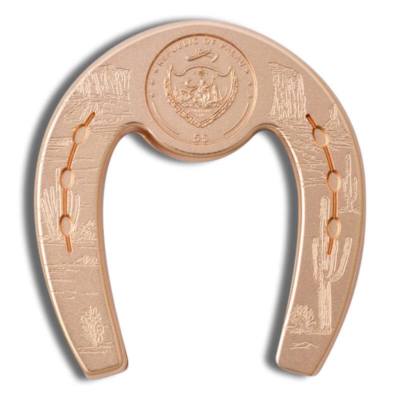 2022 1 oz Palau Silver Rosy Horseshoe - Image 2
