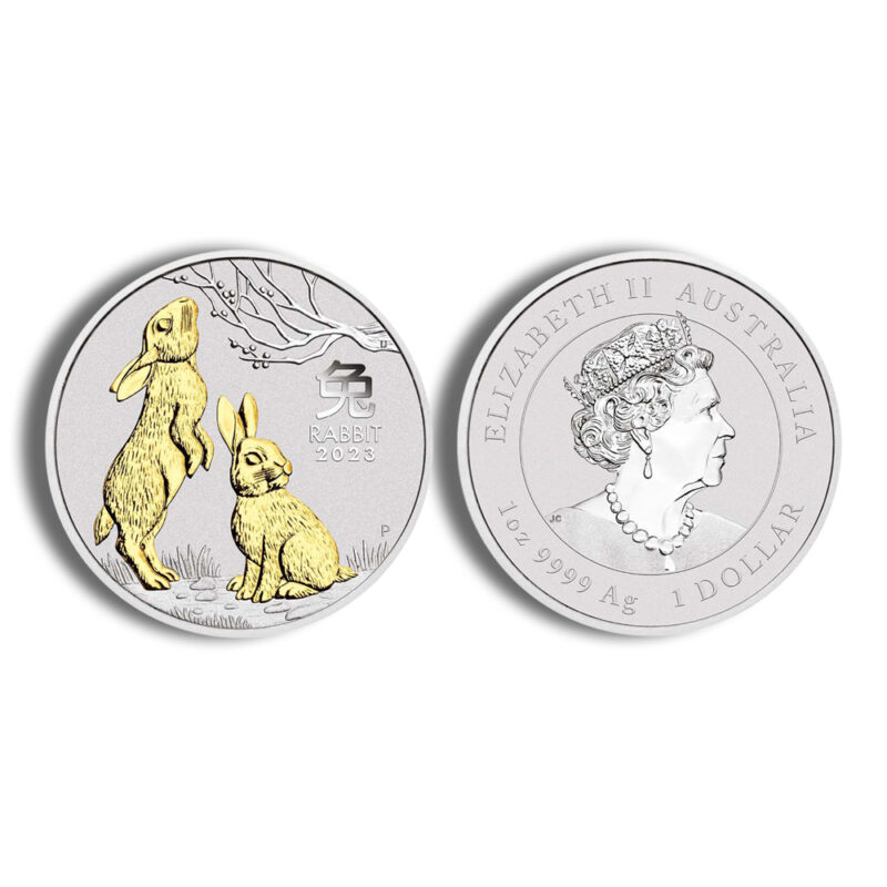 2023 Silver Australia Year of the Rabbit Proof 3-Coin Set - Image 4