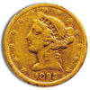 $5 Gold Liberty Half Eagle - Cleaned/Low Grade
