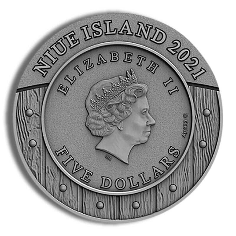 2021 2 oz Silver Niue Mulan - Image 2