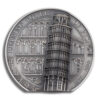2022 5 oz Silver Cook Islands Leaning Tower of Pisa Coin