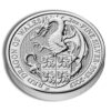 2017 2 oz Silver Great Britain Queen's Beasts - Dragon - Image 3