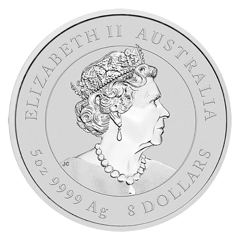 2021 5 oz Australia Silver Lunar Ox BU - Series III - Image 2