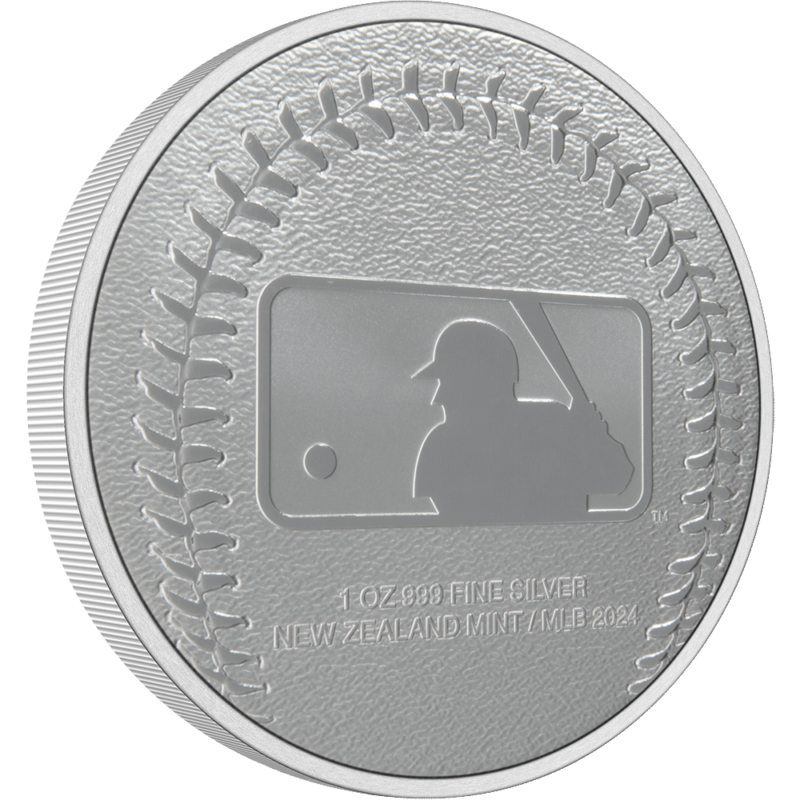 1 oz Official Major League Baseball Silver Round (New York Yankees) - Image 2