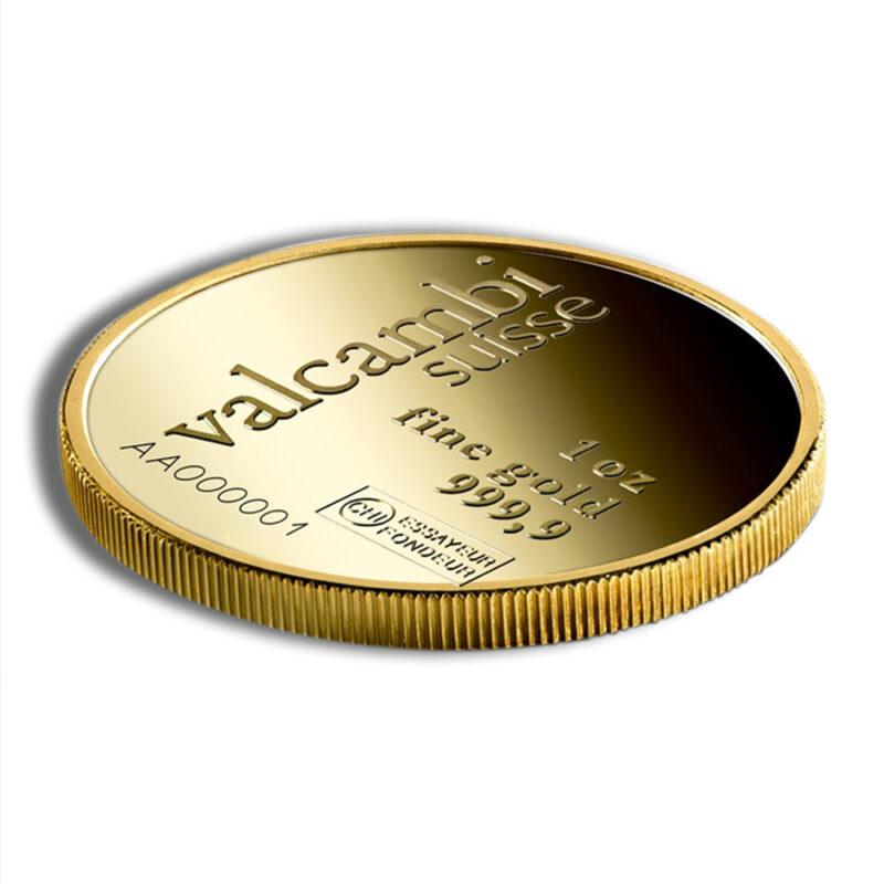 1 oz Gold Round - Valcambi - Image 3