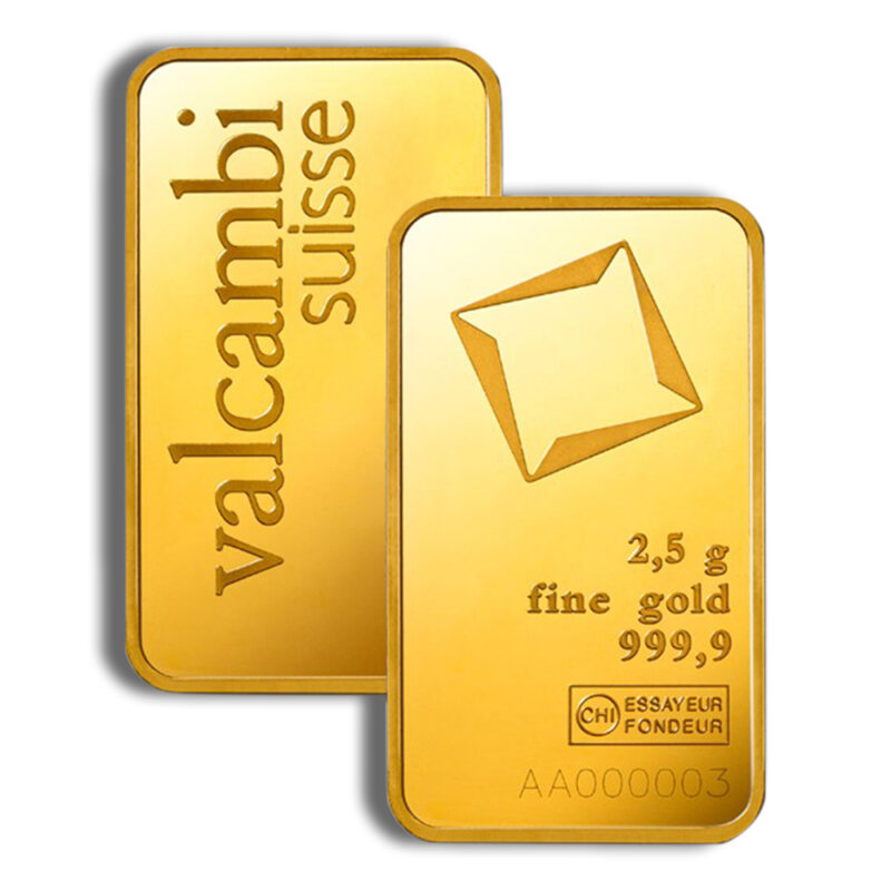 2.5 gram Gold Bar - Valcambi (Carded) - Image 3