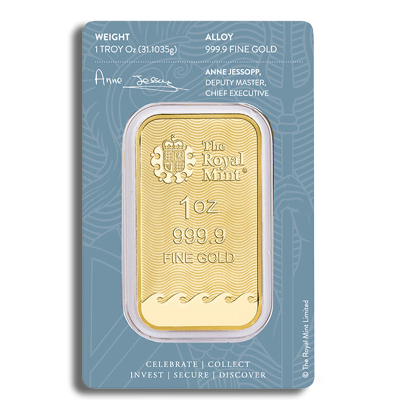 1 oz Gold Bar - Britannia (Carded) - Image 2