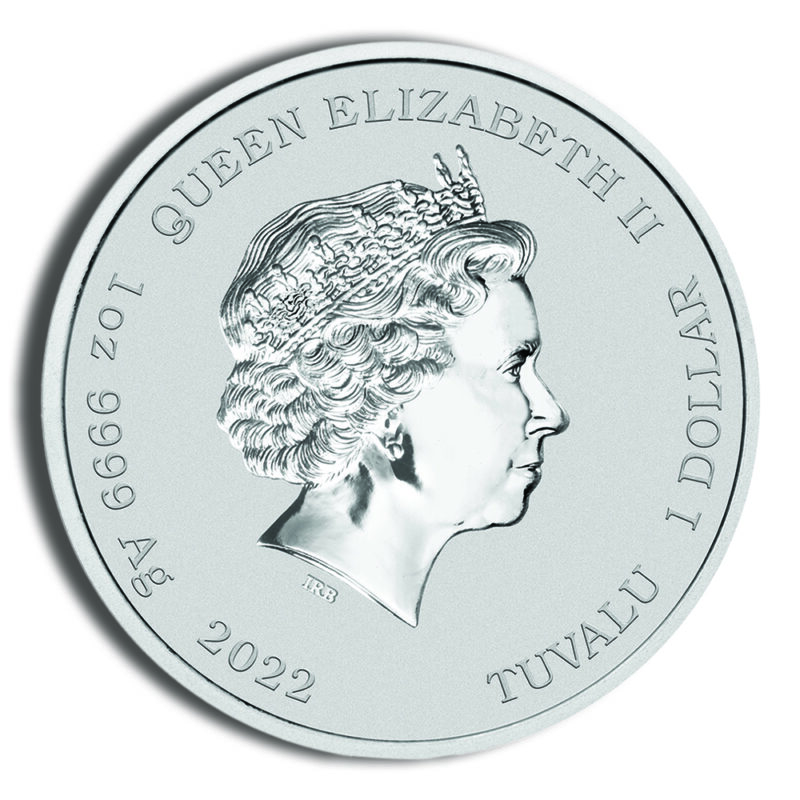 2022 1 oz Tuvalu Silver 60 Years of Bond BU - Image 2