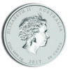 2017 1/2 oz Australia Silver Lunar Rooster BU - Series II - Image 2