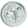 2014 1 oz Australia Silver Lunar Horse BU - Series II