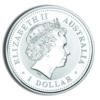1999 1 oz Australia Silver Lunar Rabbit BU - Series I - Image 2
