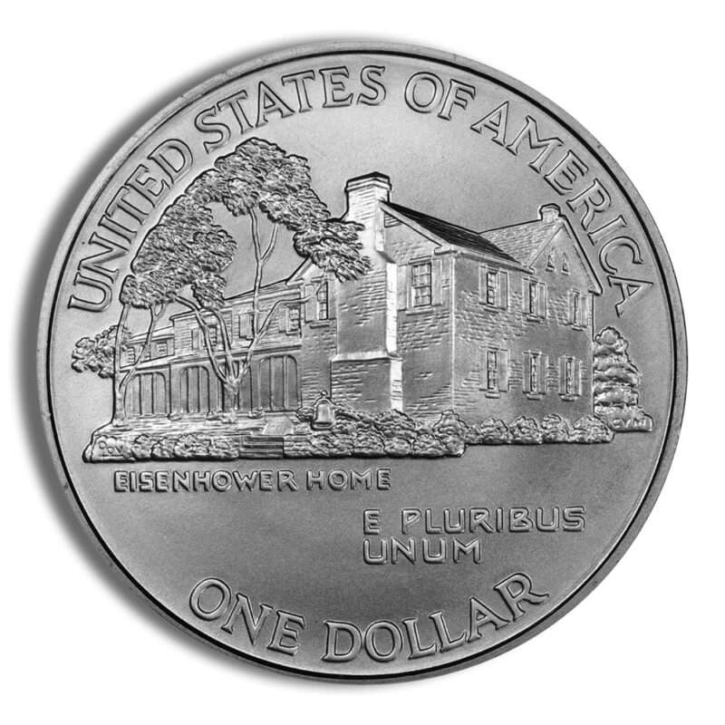 1990-W $1 Eisenhower Silver Commem - BU - Image 2