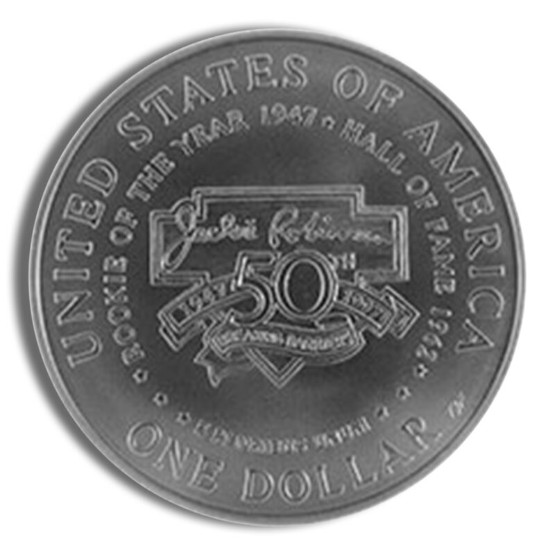 1997-S $1 Jackie Robinson Silver Commem - Proof - Image 2
