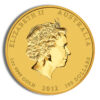 2012 1 oz Australia Gold Lunar Dragon BU - Series II - Image 2