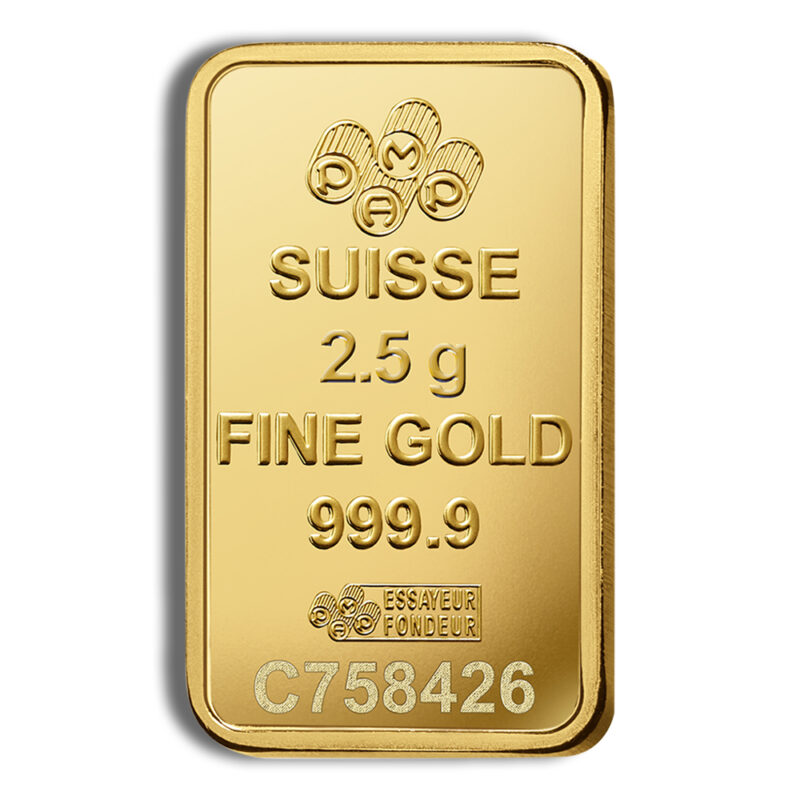 2.5 gram Gold Bar - PAMP Fortuna (Carded) - Image 4