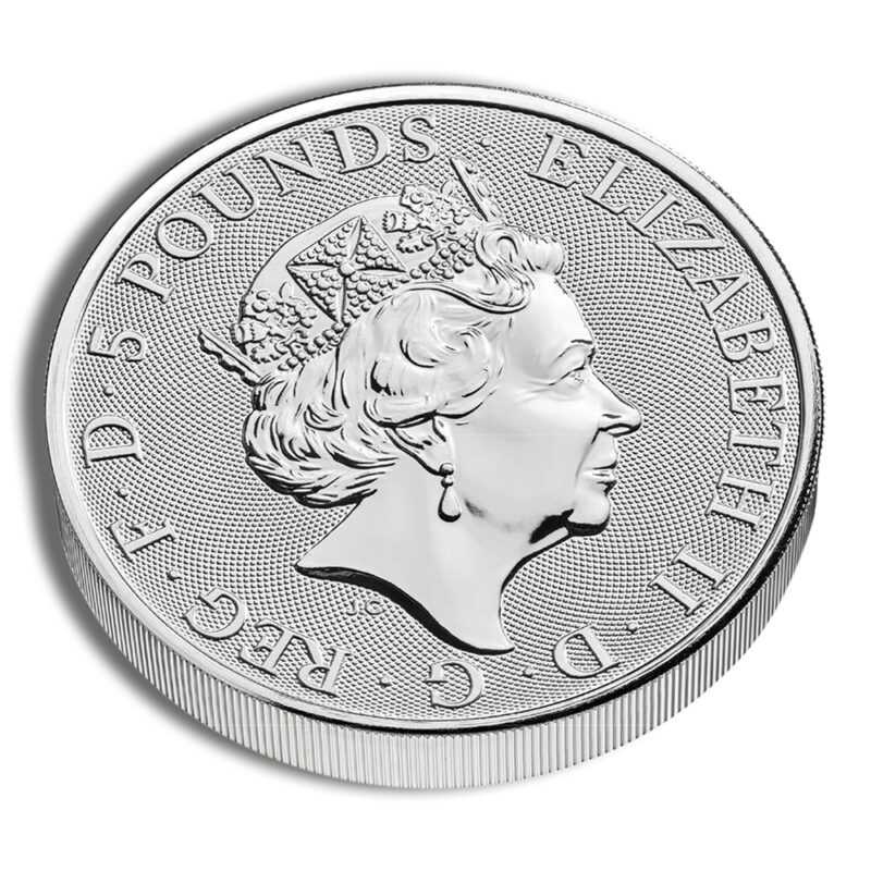 2023 2 oz Silver Great Britain Tudor Beasts - Yale of Beaufort - Image 2
