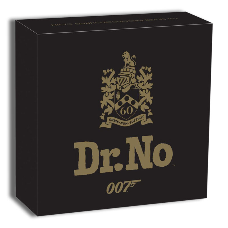 2022 1 oz Silver Proof James Bond Dr. No Coin - Coloured - Image 4