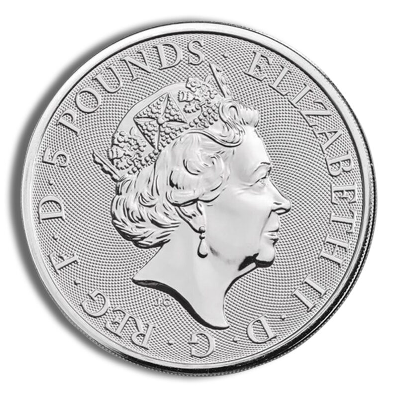 2019 2 oz Silver Great Britain Queen's Beasts - Falcon - Image 2