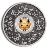 2023 1 oz Silver Year of the Rabbit Rotating Charm - Antiqued - Image 2