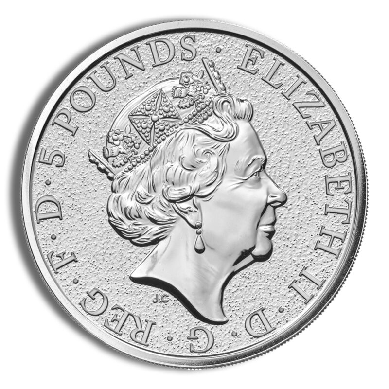 2017 2 oz Silver Great Britain Queen's Beasts - Griffin - Image 2