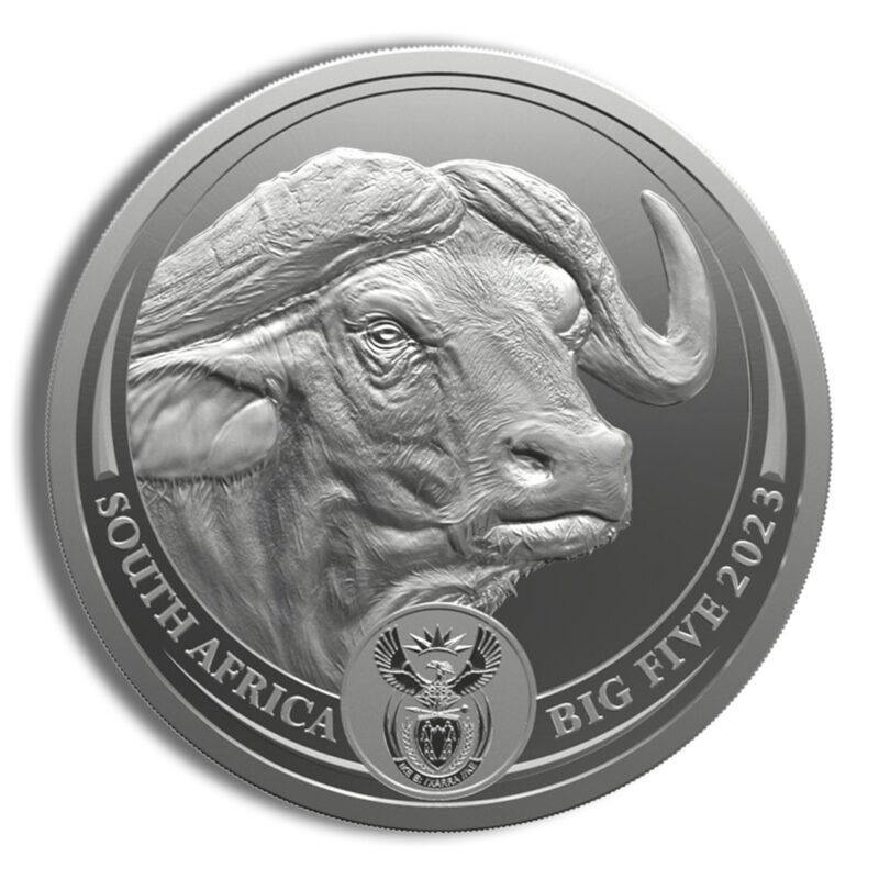 2023 1 oz Silver South African Big 5 Buffalo Coin - Series II