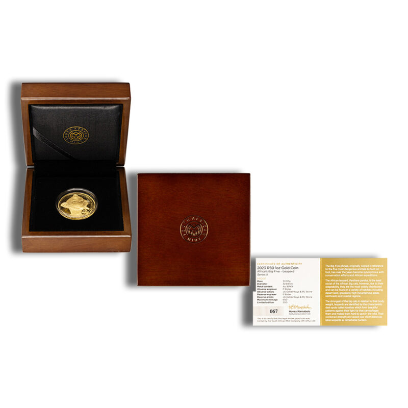 2023 1 oz Silver South African Big 5 Leopard Coin - Image 3