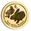 2011 1/20 oz Australia Gold Lunar Rabbit BU - Series II