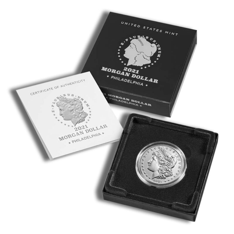 2021-P Morgan Dollar w/Box & COA - Image 3
