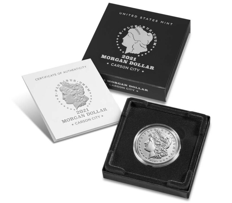 2021-CC Morgan Dollar w/Box & COA - Image 3