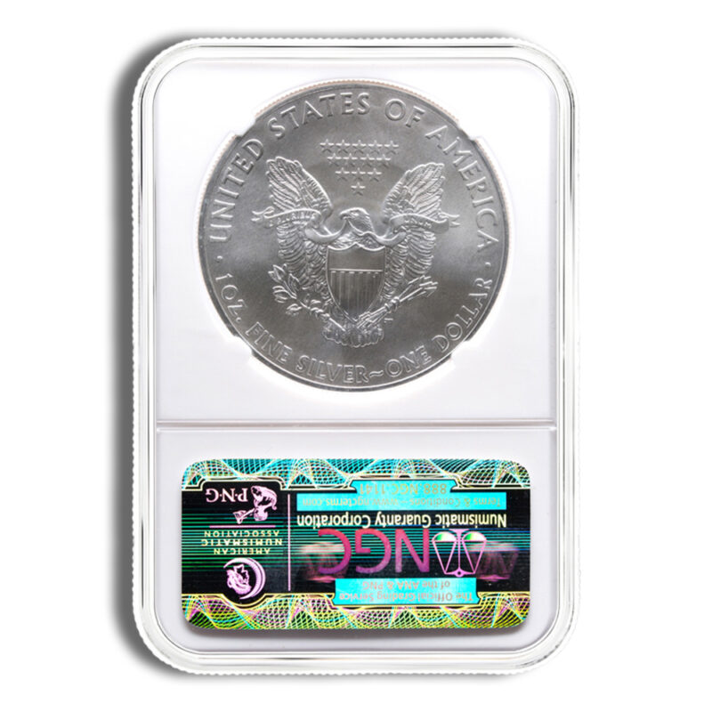 2011 Silver Eagle NGC MS70 - Image 2