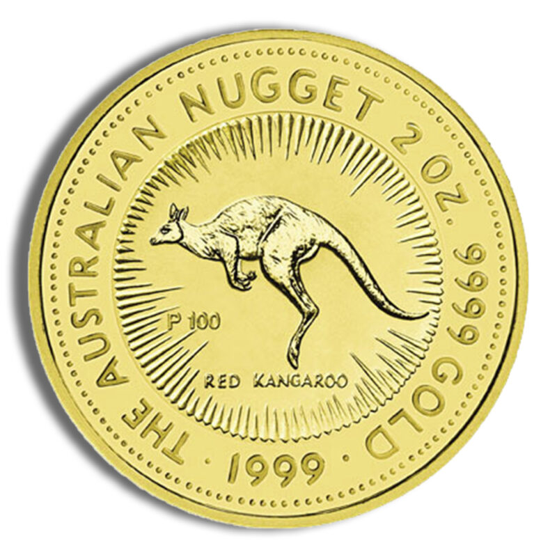 1999 2 oz Australia Gold Nugget - BU