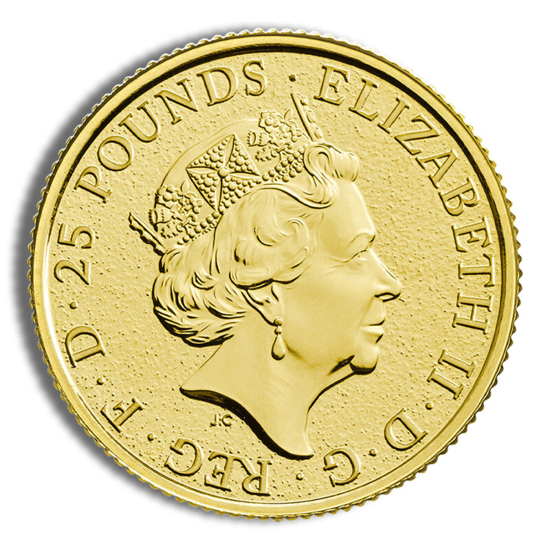 2017 1/4 oz Great Britain Queen's Beast Gold Coin - Griffin - Image 2