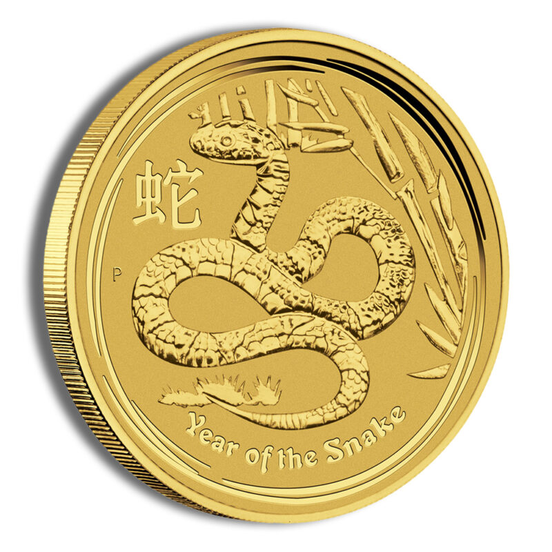 2013 1/2 oz Australia Gold Lunar Snake BU - Series II - Image 3
